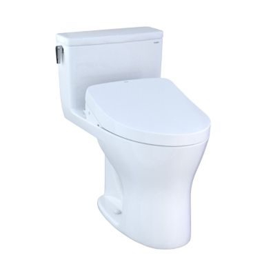 Click here to see Toto MW8563046CUMGA#01 TOTO UltraMax WASHLET+ S500e One-Piece Elongated Toilet Complete, Cotton White - MW8563046CUMGA#01