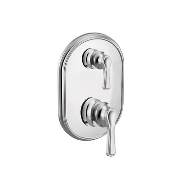 Click here to see Moen UTS9211 Moen Colinet M-CORE 3-Series Valve Trim w/ Transfer, Lever Handles, Polished Chrome - UTS9211