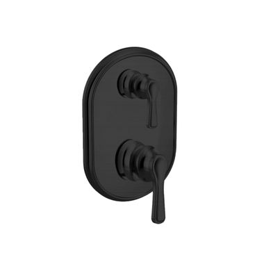 Click here to see Moen UTS9211BL Moen Colinet M-CORE 3-Series Valve Trim w/ Transfer, Lever Handles, Matte Black - UTS9211BL