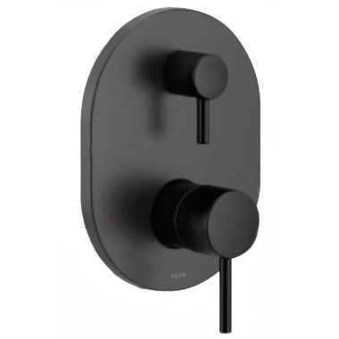 Click here to see Moen UT3290BL Moen Align M-CORE 3-Series Valve Trim w/ Transfer, Lever Handles, Matte Black - UT3290BL