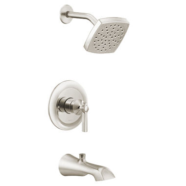 Click here to see Moen UTS3913EPNL Moen Flara M-Core 3-Series Tub/Shower Faucet with 1.75 GPM Rainshower, 1-Function, Single Lever Handle, M-PACT, Immersion, Polished Nickel - UTS3913EPNL