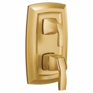 Click here to see Moen UT3611BG Moen Voss M-CORE 3-Series Valve Trim w/ Transfer, Lever Handles, Brushed Gold - UT3611BG