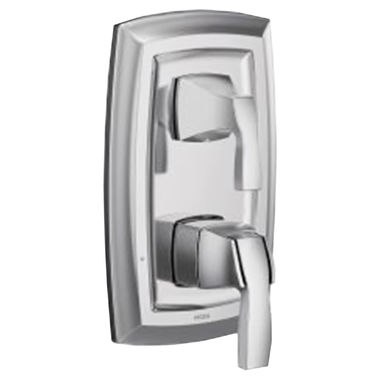 Click here to see Moen UT3611 Moen Voss M-CORE 3-Series Valve Trim w/ Transfer, Lever Handles, Polished Chrome - UT3611