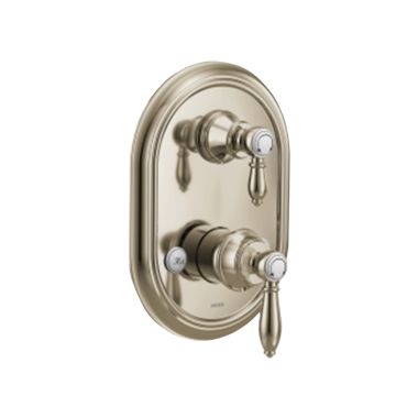 Click here to see Moen UTS4311NL Moen Weymouth M-CORE 3-Series Valve Trim w/ Transfer, Lever Handle, Polished Nickel - UTS4311NL