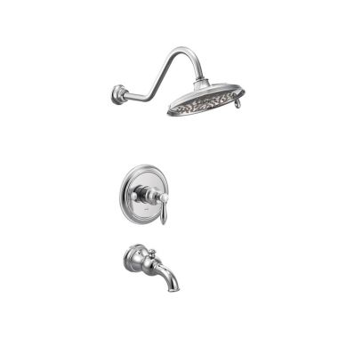 Click here to see Moen UTS33103EP Moen Weymouth M-Core 3-Series Tub/Shower Faucet with 1.75 GPM Rainshower, 2-Function, Single Lever Handle, M-PACT, Immersion, Chrome - UTS33103EP