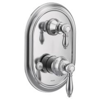 Click here to see Moen UTS4311 Moen Weymouth M-CORE 3-Series Valve Trim w/ Transfer, Lever Handle, Polished Chrome - UTS4311
