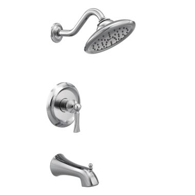 Click here to see Moen UT35503 Moen Wynford M-Core 3-Series Tub/Shower Faucet with 2.5 Rainshower, 1-Function, Single Lever Handle, M-PACT, Immersion, Chrome - UT35503