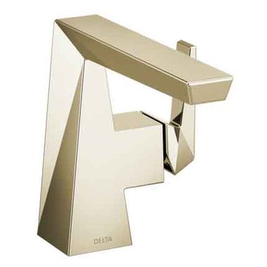 Click here to see Delta 543-PNMPU-DST Delta Trillian Single Handle Bathroom Faucet w/ Pop-Up, 1.2 GPM, Polished Nickel - 543-PNMPU-DST