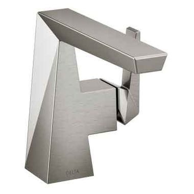 Click here to see Delta 543-SSMPU-DST Delta 543-SSMPU-DST Trillian Single-Handle Bathroom Faucet with Metal Pop-Up Drain Assembly, Diamond Seal Technology, Stainless