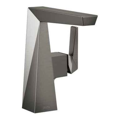 Click here to see Delta 643-KS-DST Delta 643-KS-DST Trillian Single-Handle Mid-Height Bathroom Faucet, Diamond Seal Technology, Black Stainless