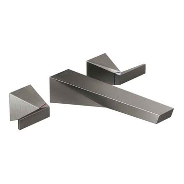 Click here to see Delta T3543LF-KSWL Delta Trillian Wall-Mount Black Stainless Lavatory Faucet Trim for 8