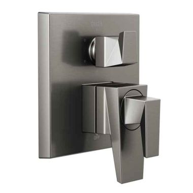 Click here to see Delta T27943-KS Delta T27943-KS Trillian Valve Only Trim with 6-Setting Diverter, Black Stainless