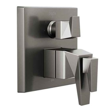 Click here to see Delta T27T843-KS Delta T27T843-KS Trillian TempAssure Valve Only Trim with 3-Setting Diverter, Black Stainless