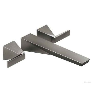 Click here to see Delta T5743-KSWL Delta Trillian Two-Handle Wall-Mount Tub Filler Trim, Lever Handles, ADA-Compliant, Black Stainless - T5743-KSWL