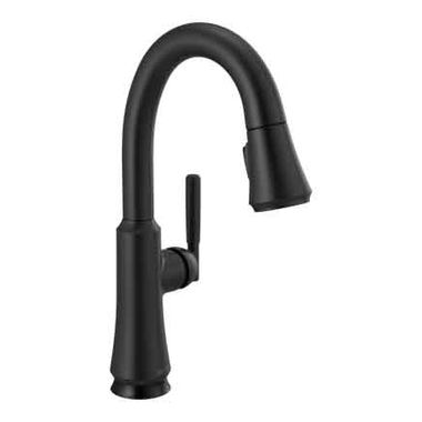 Click here to see Delta 9979T-BL-DST Delta Coranto Touch2O Single Handle Pull-Down Bar/Prep Faucet, Matte Black - 9979T-BL-DST