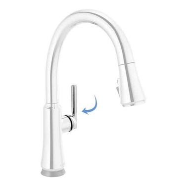 Click here to see Delta RP101292 Delta Handle with Screw and Button for Coranto 9179T-DST and 9979T-DST Kitchen Faucets, Chrome - RP101292