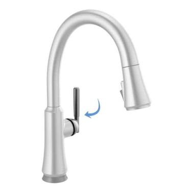 Click here to see Delta RP101292AR Delta Handle with Screw and Button for Coranto 9179T-DST and 9979T-DST Kitchen Faucets, Arctic Stainless - RP101292AR
