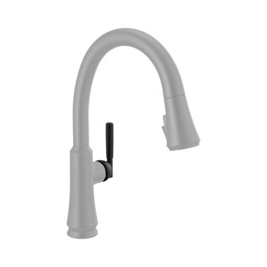 Click here to see Delta RP101292BL Delta Handle with Screw and Button for Coranto 9179T-DST and 9979T-DST Kitchen Faucets, Matte Black - RP101292BL