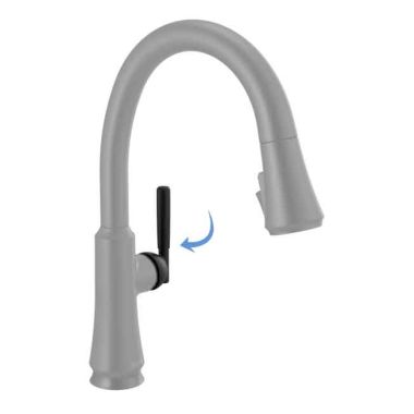 Click here to see Delta RP101292BL Delta Handle with Screw and Button for Coranto 9179T-DST and 9979T-DST Kitchen Faucets, Matte Black - RP101292BL