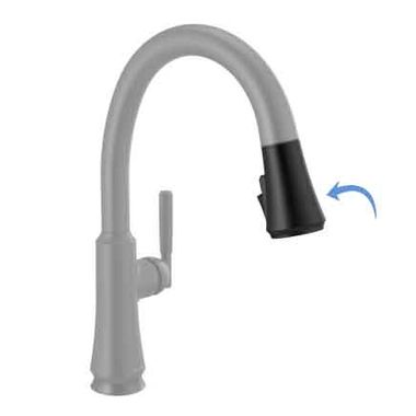 Click here to see Delta RP101293BL Delta RP101293BL Coranto Kitchen Faucet Sprayer Assembly with ShieldSpray Technology - Matte Black
