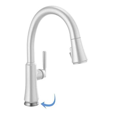 Click here to see Delta RP101291AR Delta RP101291AR Coranto Kitchen Faucet Trim Ring, Base, and Gasket - Arctic Stainless