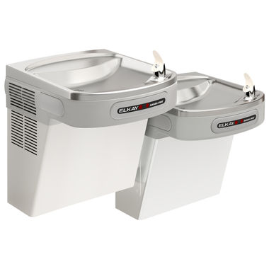 Click here to see Elkay LZOOSTL8LC Elkay LZOOSTL8LC Bi-Level Hands-Free Water Cooler - 8 GPH, Filtered, 115v, Light Gray