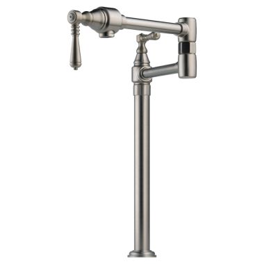 Click here to see Brizo 62710LF-SS Brizo Traditional Deck-Mounted Pot Filler Faucet w/ Volume Control, Brilliance Stainless - 62710LF-SS