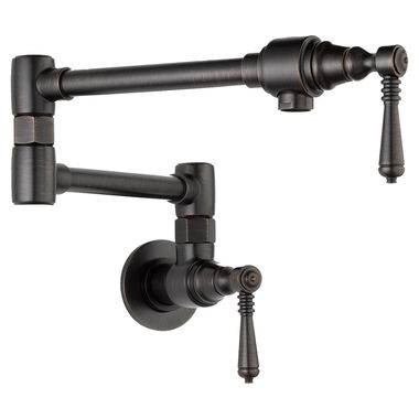 Click here to see Brizo 62810LF-RB Brizo Classic Wall Mount Pot Filler Faucet, Venetian Bronze - 62810LF-RB