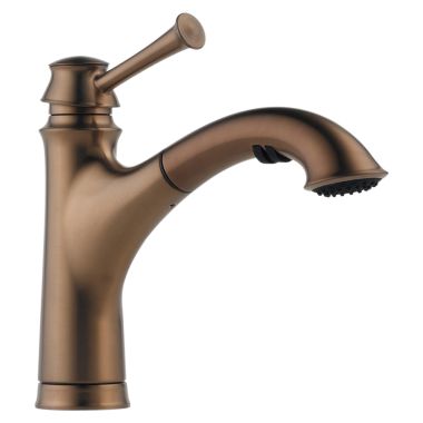 Click here to see Brizo 63005LF-BZ Brizo 63005LF-BZ Baliza Brushed Bronze One Handle Kitchen Pullout Faucet