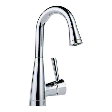 Click here to see Brizo 63970LF-PC Brizo Venuto Single Handle Pull-Down Bar/Prep Faucet, Chrome - 63970LF-PC