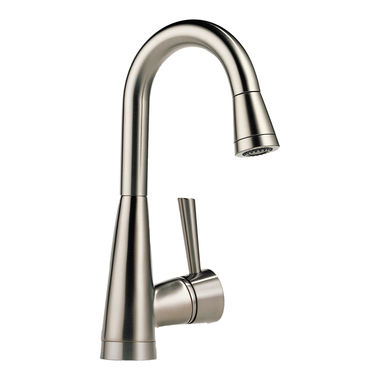 Click here to see Brizo 63970LF-SS Brizo Venuto Single Handle Pull-Down Bar/Prep Faucet, Stainless - 63970LF-SS