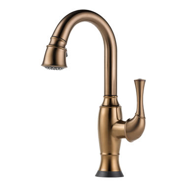 Click here to see Brizo 64903LF-BZ Brizo Talo SmartTouch Single Handle Pull-Down Bar/Prep Faucet, Brushed Bronze - 64903LF-BZ