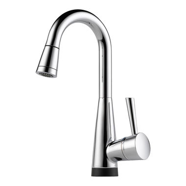 Click here to see Brizo 64970LF-PC Brizo Venuto SmartTouch Single Handle Pull-Down Bar/Prep Faucet, Polished Chrome - 64970LF-PC