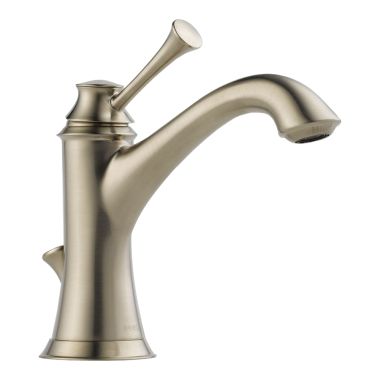 Click here to see Brizo 65005LF-BN Brizo Baliza Single-Handle Deck Mount Brushed Nickel Bathroom Faucet with Metal Pop-Up, 1.5 GPM, Single-Hole - 65005LF-BN