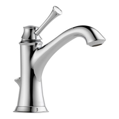 Click here to see Brizo 65005LF-PC Brizo Baliza Single-Handle Deck Mount Polished Chrome Bathroom Faucet with Metal Pop-Up, 1.5 GPM, Single-Hole - 65005LF-PC