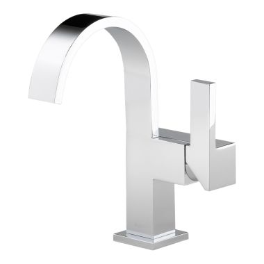 Click here to see Brizo 65080LF-PC Brizo Siderna Single-Handle Polished Chrome Bathroom Faucet, 1.5 GPM, Single-Hole, Ceramic Cartridge, Less Drain - 65080LF-PC