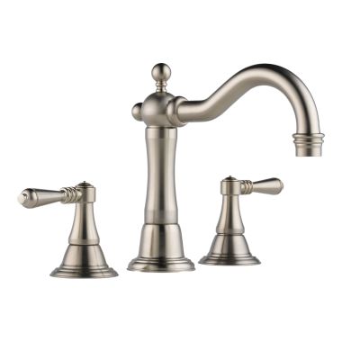 Click here to see Brizo 65336LF-BN Brizo Tresa Two-Handle Widespread Brilliance Brushed Nickel Bathroom Faucet with Pop-Up Drain, Lever Handles, 1.5 GPM - 65336LF-BN