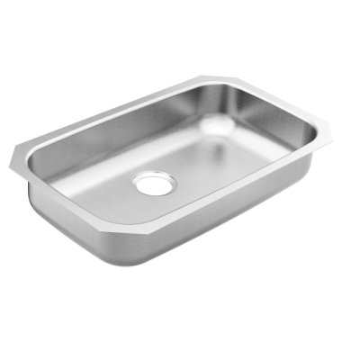 Click here to see Moen GS18161 Moen GS18161 1800 Series Stainless Steel Undermount Single Bowl Kitchen Sink - Brushed