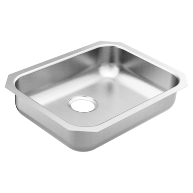 Click here to see Moen GS18195B Moen GS18195B 1800 Series Stainless Steel Undermount Single Bowl Sink - Brushed