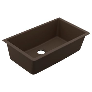 Click here to see Moen GGM4010B Moen GGM4010B Granite Series Dual Mount Single Bowl Kitchen Sink, Mocha
