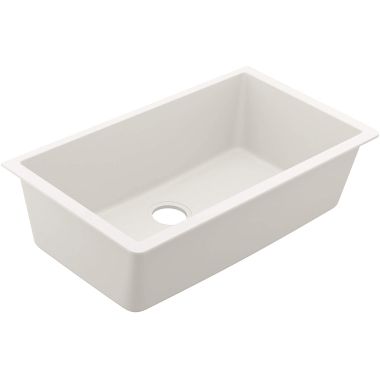 Click here to see Moen GGW4010B Moen GGW4010B Granite Series Dual Mount Single Bowl Kitchen Sink, White