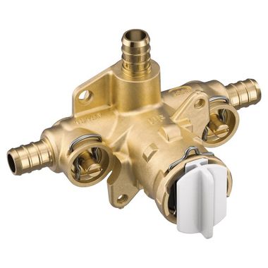 Click here to see Moen FP62326PF Moen FP62326PF M-Pact Posi-Temp Shower Rough-In Valve w/ Stops, 1/2