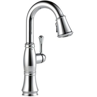 Click here to see Delta 9197T-AR-PR-DST Delta Cassidy Single-Handle Pull-Down Lumicoat Arctic Stainless Kitchen Faucet, 1.8 GPM, Lever Handle, Diamond Seal Technology, Touch2O, ShieldSpray - 9197T-AR-PR-DST