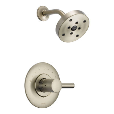 Click here to see Brizo T60P220-BN Brizo Odin Monitor 14 Series H2Okinetic Shower Faucet with Single-Function Showerhead, Single-Handle, 1.75 GPM, Lever Handle, Brilliance Brushed Nickel - T60P220-BN