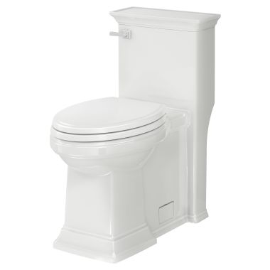 Click here to see American Standard 2851A104.020 American Standard Town Square S One-Piece Toilet w/ Seat, Elongated, Right Height, Left Hand, 1.28 GPF, White - 2851A104.020