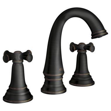 Click here to see American Standard 7052827.278 American Standard Delancey Two-Handle Widespread Legacy Bronze Bathroom Faucet with Cross Handles and Pop-Up Drain Assembly, 1.2 GPM, WaterSense - 7052827.278