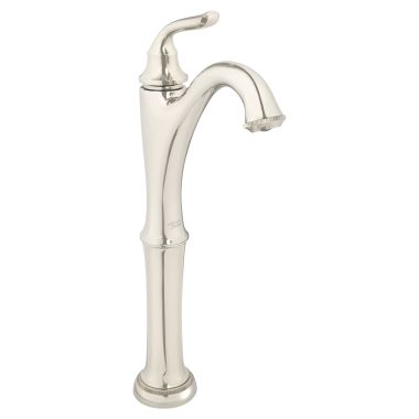 Click here to see American Standard 7106152.013 American Standard Patience Single-Handle Polished Nickel Bathroom Faucet, Adjustable Hot Limit Safety Stop, 1.2 GPM, Lead Free - 7106152.013