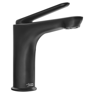 Click here to see American Standard 7105101.243 American Standard Studio S Single-Hole Single-Handle Matte Black Bathroom Faucet with Metal Speed Connect Pop-Up Drain, 1.2 GPM, Lever Handle - 7105101.243