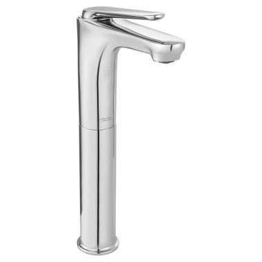 Click here to see American Standard 7105152.002 American Standard Studio S Single-Handle Polished Chrome Vessel Sink Faucet with Lever Handle, Single-Hole, ADA-Compliant, WaterSense, 1.2 GPM - 7105152.002