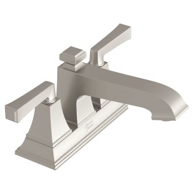 Click here to see American Standard 7455207.295 American Standard Town Square S 4” Centerset Lavatory Faucet, Lever Handle, WaterSense, 1.2 GPM, Brushed Nickel - 7455207.295